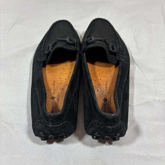 Mercanti Fiorentini Black Driving Moccasin Horse Bit Loafer Shoe Size 6 - Picture 3 of 8